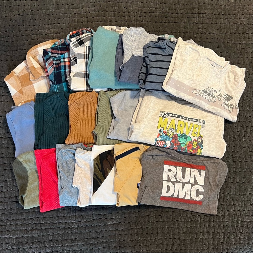 Lot of 20 boys long sleeve shirts